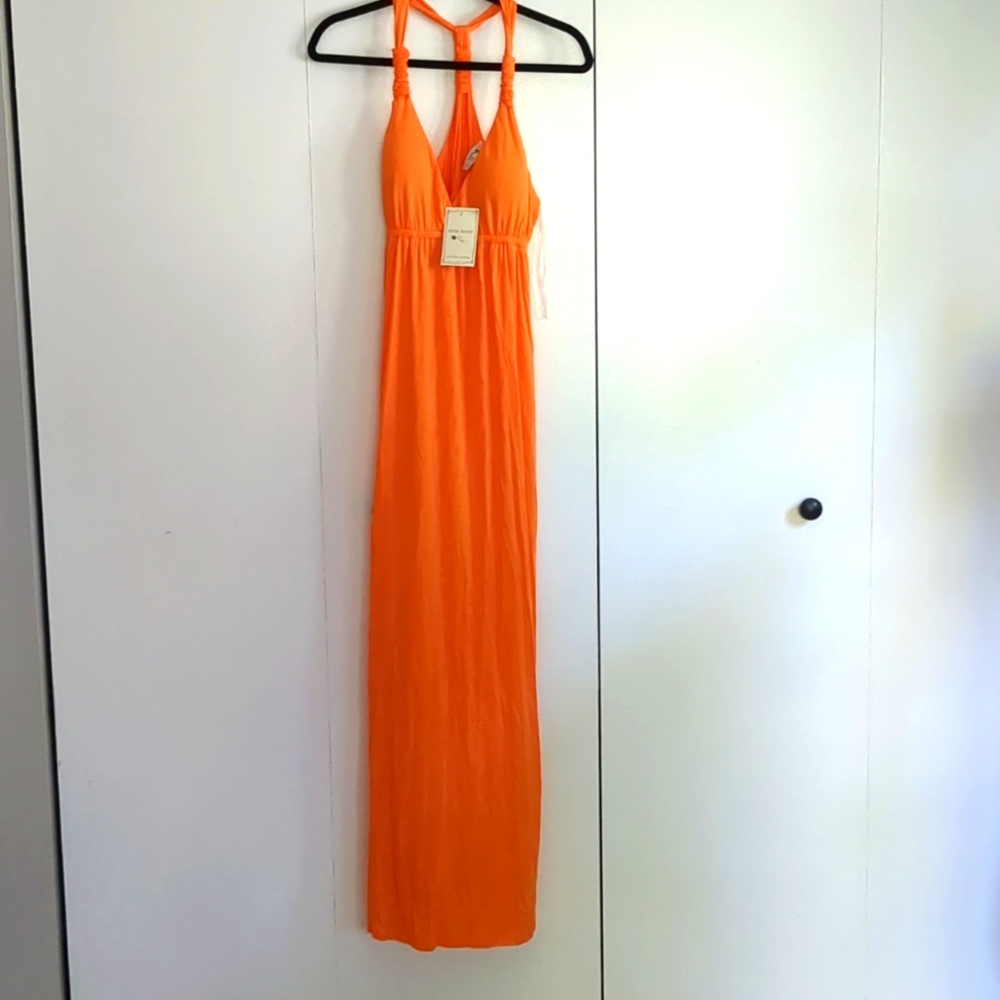 NWT Orange Maxi Dress